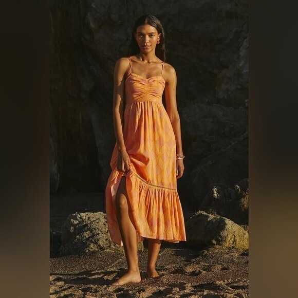 Anthropologie Dresses & Skirts - Anthropologie Orange Maxi Dress